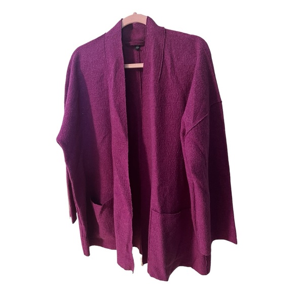 An Eileen Fisher open sweater in size large - Picture 2 of 7